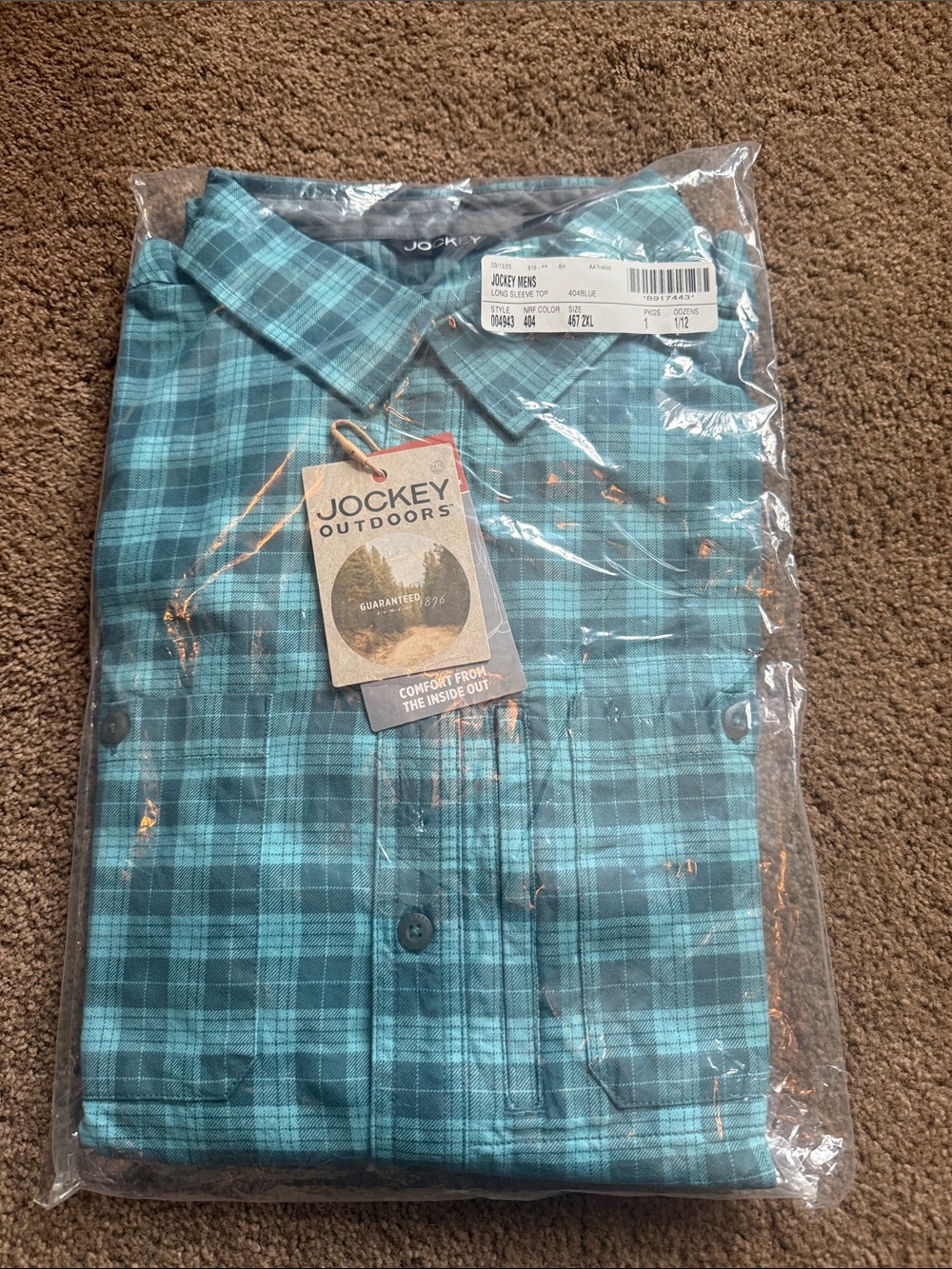 Jockey Outdoors™ by Luke Bryan Slim Fit Flannel Field Shirt Varoius sizes NIP